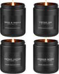 Men's Scented Candle Set – 4-Pack Soy Candles