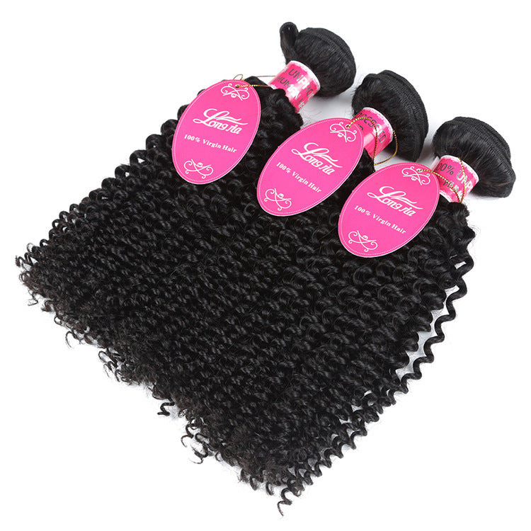 Deep Curly Brazilian Human Hair Weave