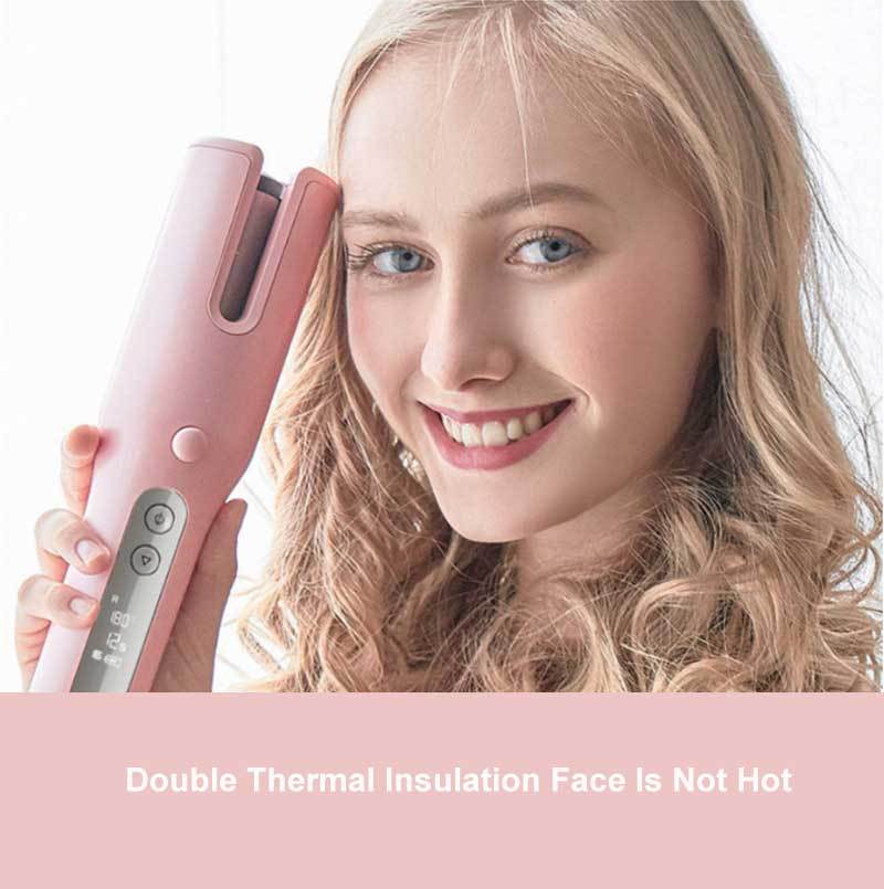 Wireless Automatic Curler USB  LCD Screen Ceramic Heating Anti-perm Curler