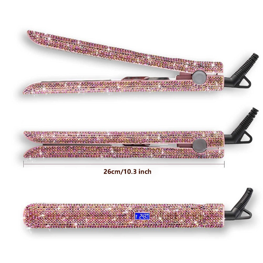 Titanium Plate Diamond Hair Straightener