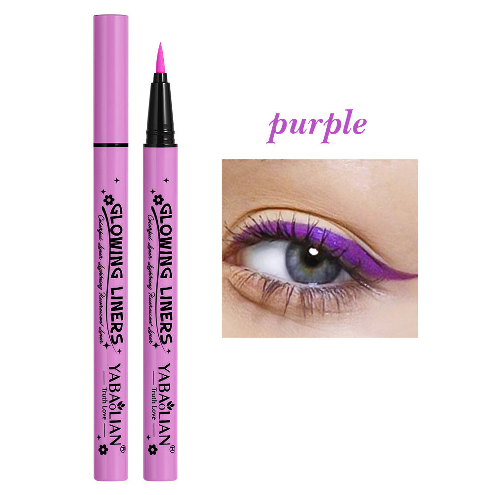 Eyeliner Fluorescent Makeup Waterproof And Sweatproof