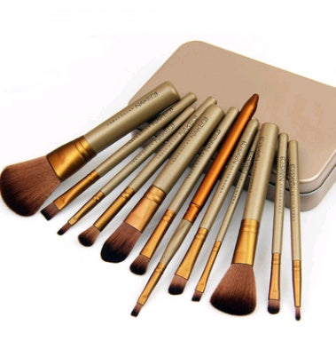 12 Makeup Brush Sets (Iron Box)