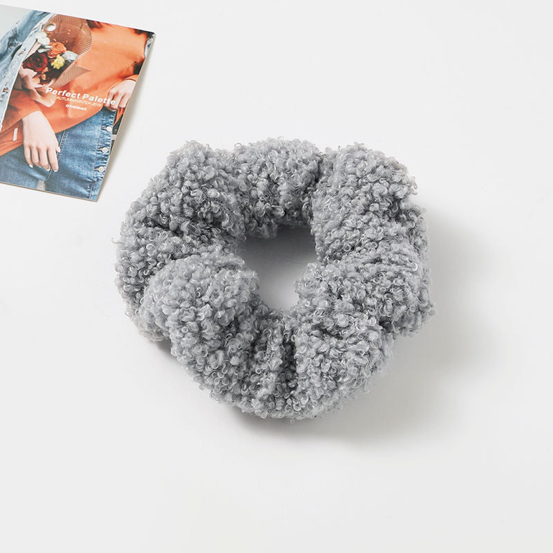 Autumn And Winter Plush Large Intestine Hair Ring Internet Celebrity Lamb Hair Ring Korean Style Simple Hair Accessories