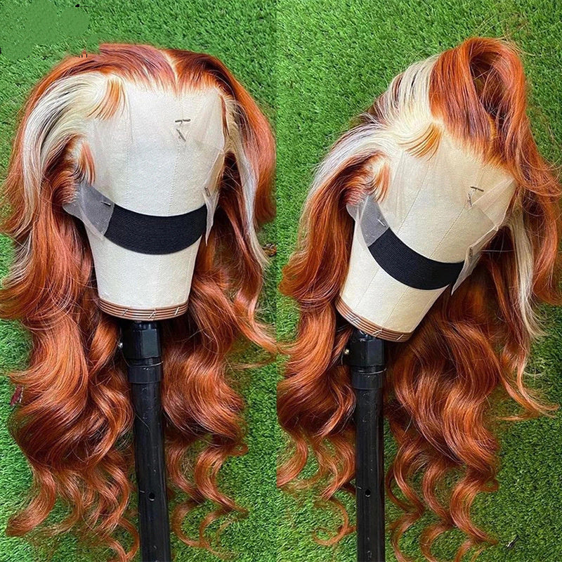 4X4 Human Hair Wig Head Cover Highlights