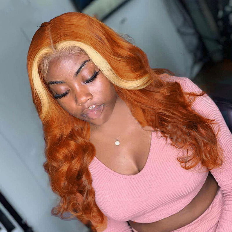 4X4 Human Hair Wig Head Cover Highlights