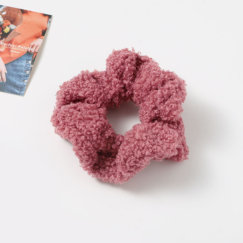 Autumn And Winter Plush Large Intestine Hair Ring Internet Celebrity Lamb Hair Ring Korean Style Simple Hair Accessories