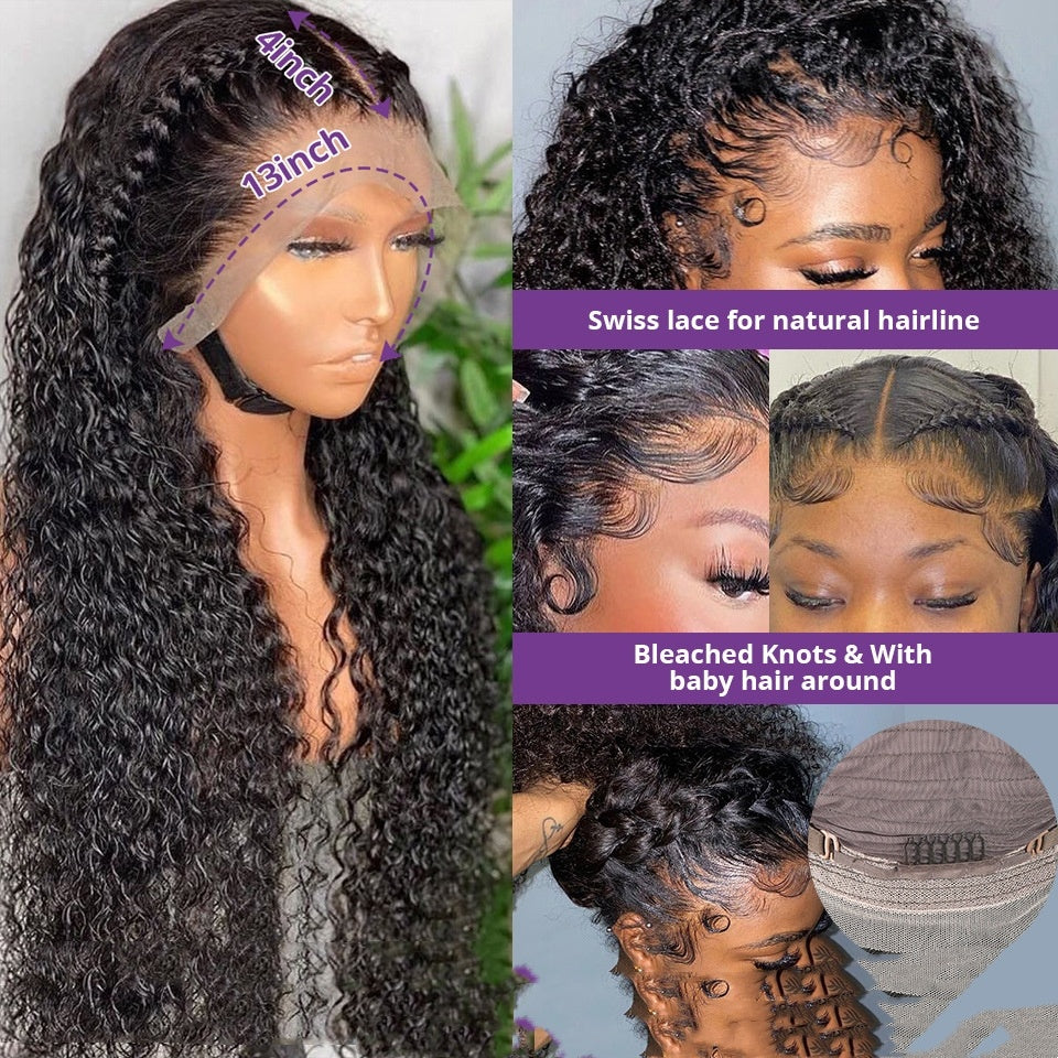 Jerry Curly Human Hair Lace Front Wig