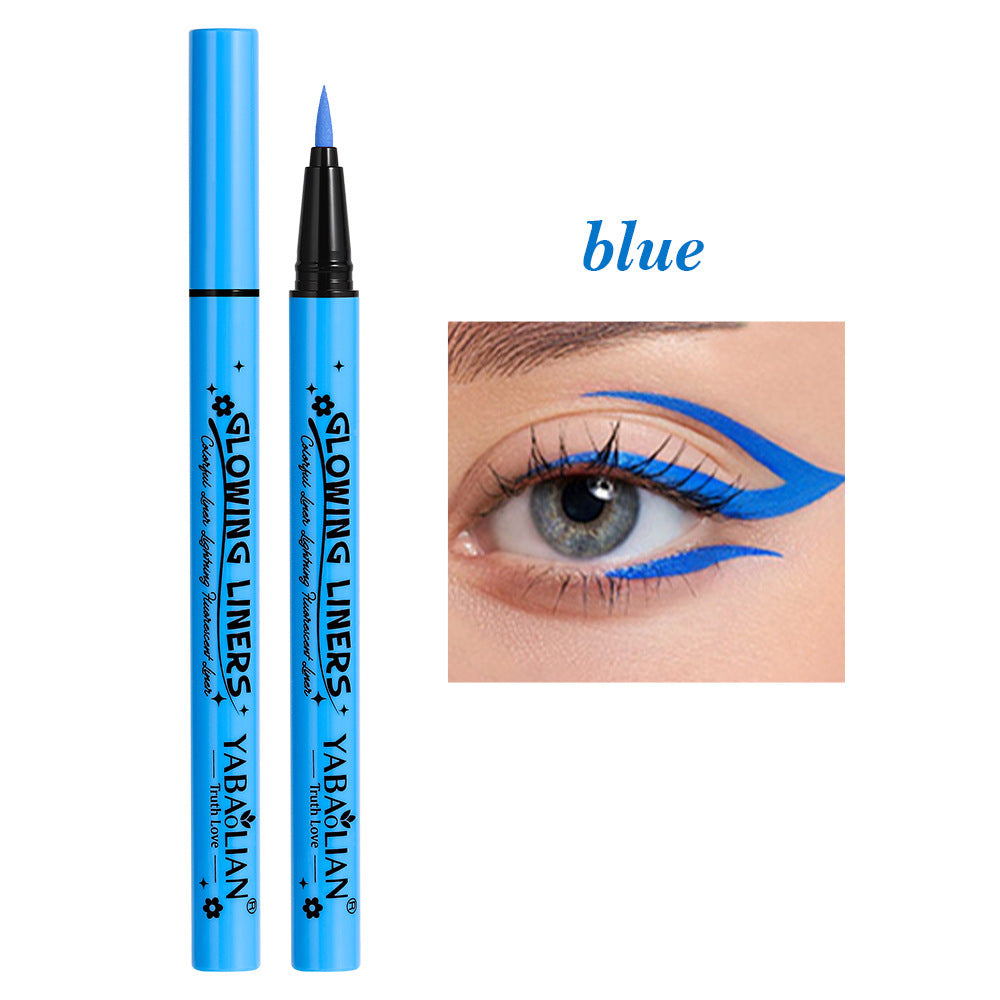 Eyeliner Fluorescent Makeup Waterproof And Sweatproof