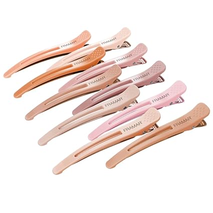 Neutral Creaseless Hair Clips – 10 Pack for Styling & Sectioning