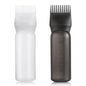 Pimoys Root Comb Applicator Bottle 6 Ounce, 2 Pack Oil Applicator for Hair Dye, Bottle Applicator Brush with Graduated Scale, Purple