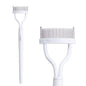 Eyelash Comb Separator MSQ Eyelash Mascara Brush and Comb Lash Separator With Comb Cover Arc Designed Cosmetic Brushes Tool Pink (1PCS)