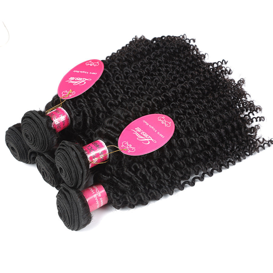 Deep Curly Brazilian Human Hair Weave