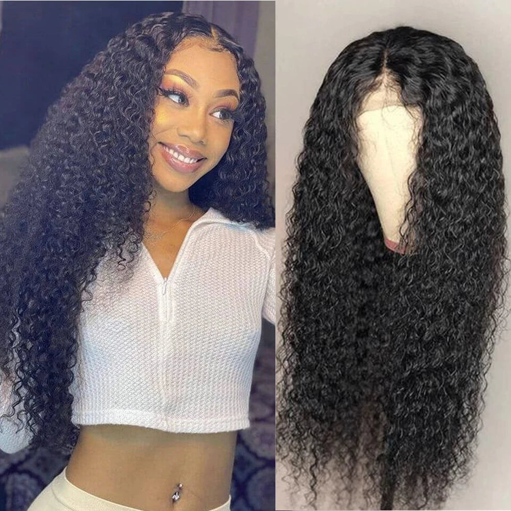 Brazilian Remy Kinky Curly Lace Front Wig