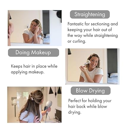Neutral Creaseless Hair Clips – 10 Pack for Styling & Sectioning