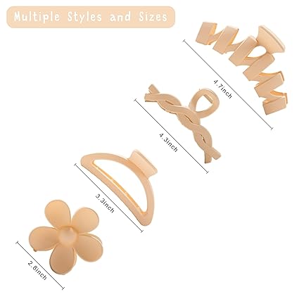 8PCS Flower Hair Claw Clips