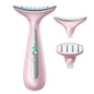Facial and Neck Massager for Face, Neck - Skin Lifting & Firming - Wrinkle & Dark Circle Reducer - at Home Skin Care Face Sculpting Tool and Neck Massager-White