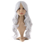 MapofBeauty 24 Inch/60 cm Charming Synthetic Fiber Long Wavy Hair Wig Women Party Full Wig (Black)