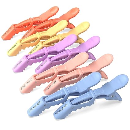 Pastel Alligator Hair Clips – 10 Pack, Salon Quality