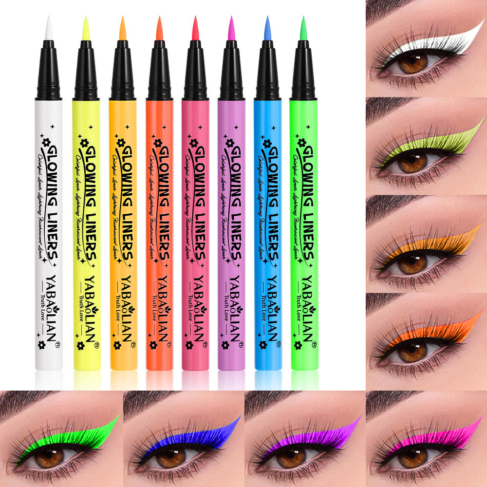 Eyeliner Fluorescent Makeup Waterproof And Sweatproof