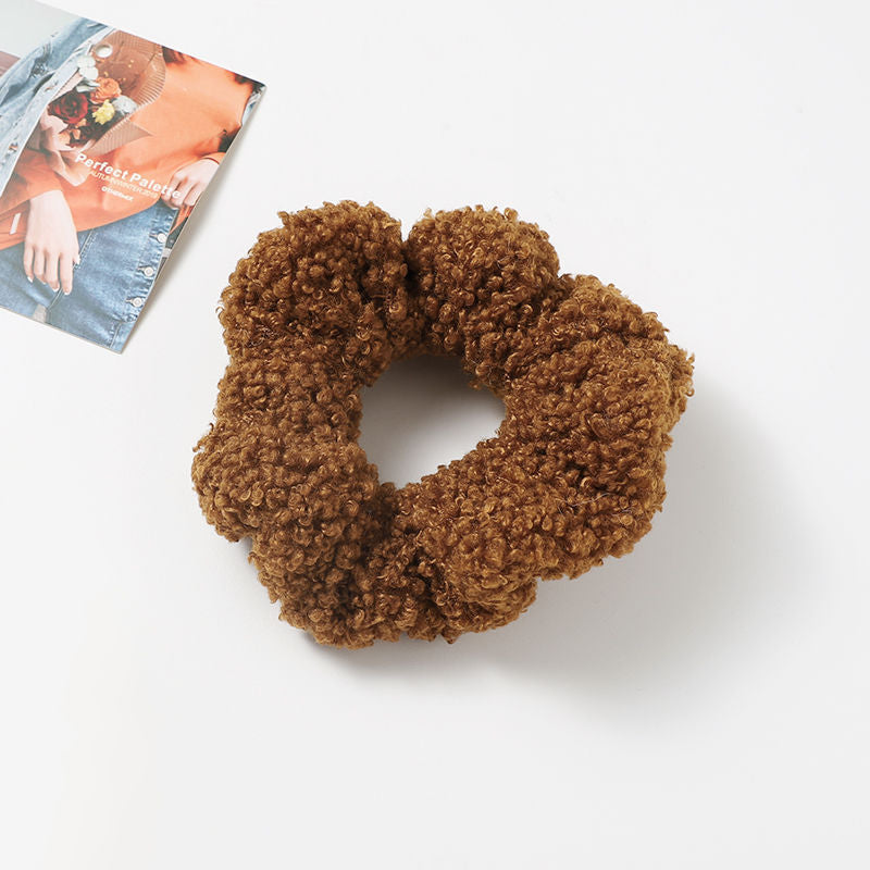 Autumn And Winter Plush Large Intestine Hair Ring Internet Celebrity Lamb Hair Ring Korean Style Simple Hair Accessories