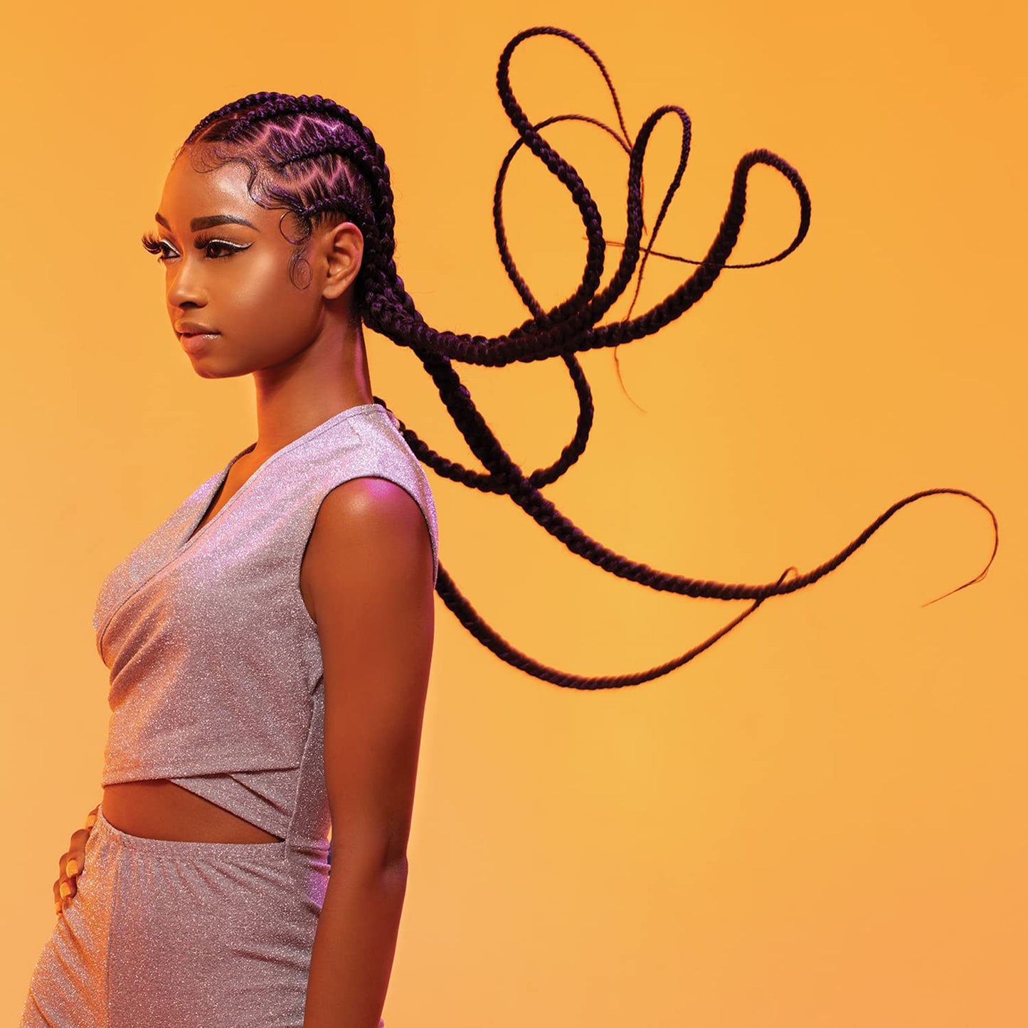 Sensationnel Braids African Collection 6X X-Pression Pre-Stretched Braid 58" (1-PACK, 4)