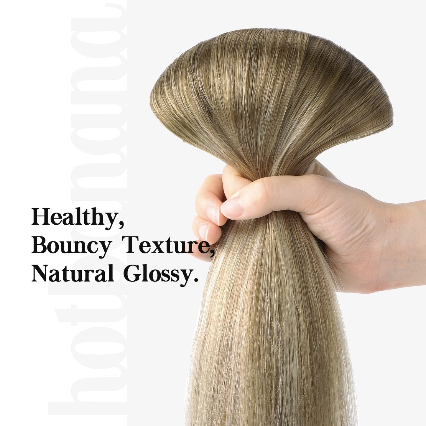 HOTBANANA 14” Ombre Clip-In Hair – 7pcs Human Hair, 120g