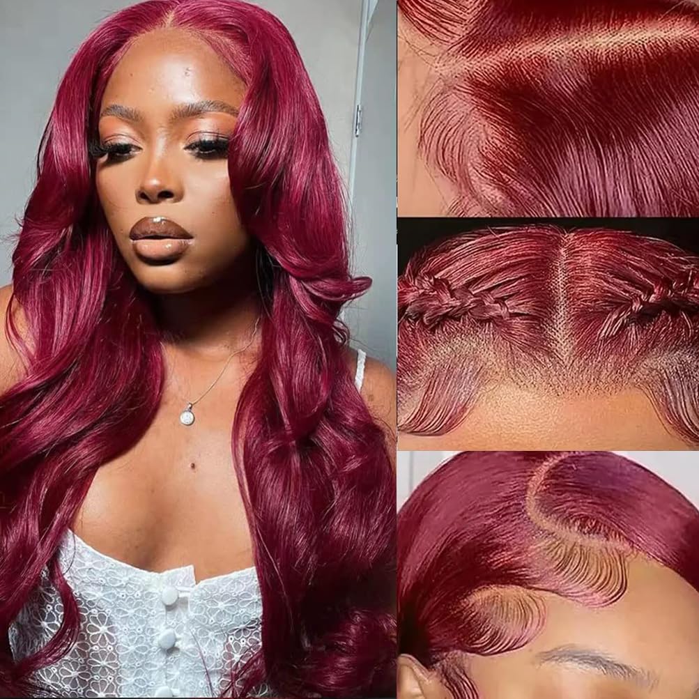 28 Inch Body Wave Lace Front Wigs Human Hair 13x4 HD Lace Front Wigs Human Hair Glueless Wigs Human Hair Pre Plucked Frontal Wigs Human Hair for Women 180% Density Body Wave Wig with Baby Hair