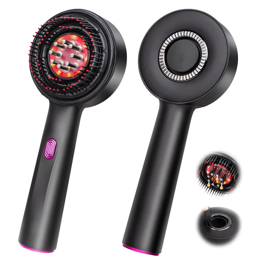 Upgrade 2 in 1 Hair Oil Applicator,Electric Hair Brushes for Hair Growth,Oil Applicator Scalp Massager,IPX7 Waterproof Electric Scalp Massager