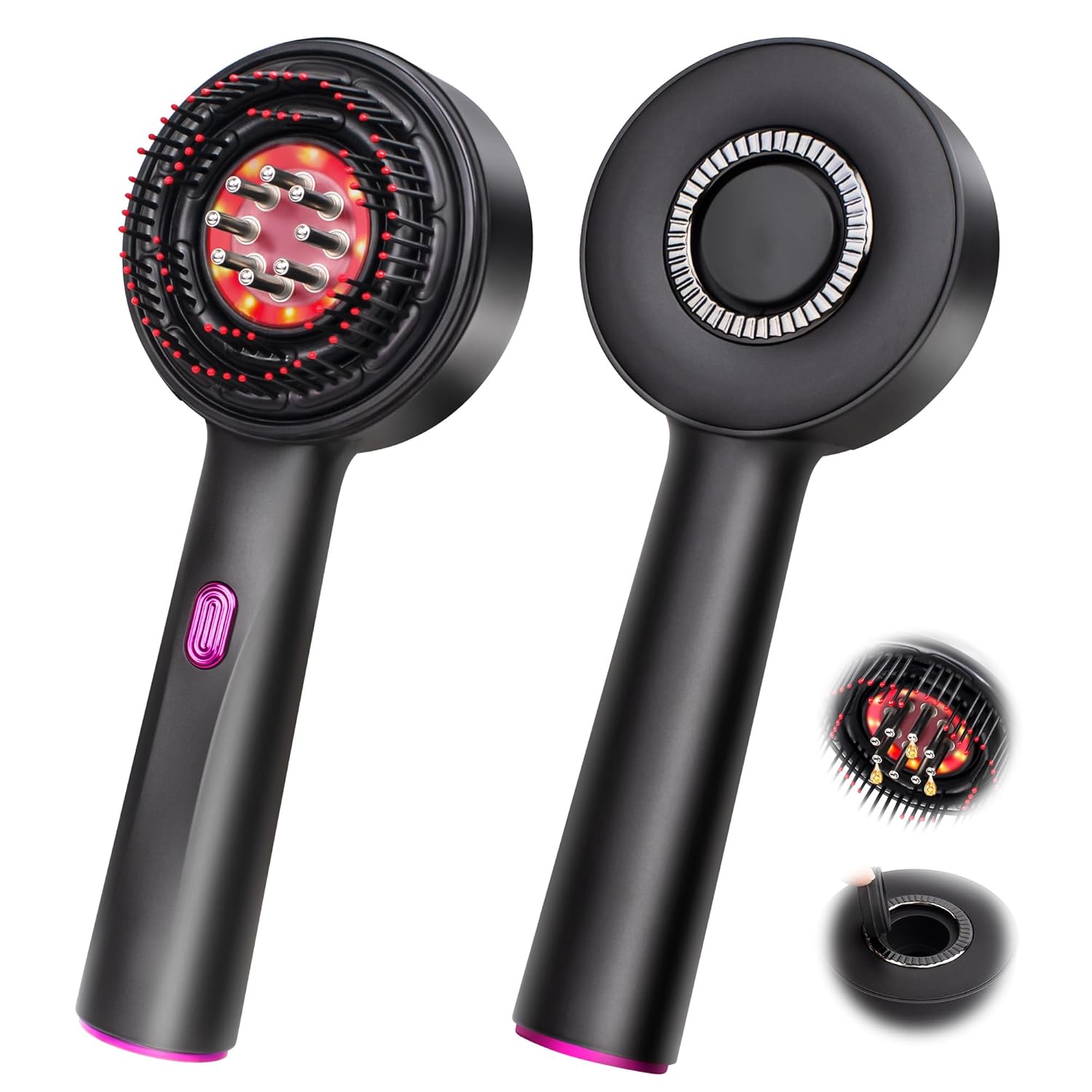 Upgrade 2 in 1 Hair Oil Applicator,Electric Hair Brushes for Hair Growth,Oil Applicator Scalp Massager,IPX7 Waterproof Electric Scalp Massager