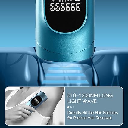 IPL Laser Hair Removal – 999,999 Flashes, Ice Cooling, with Shaver & Goggles