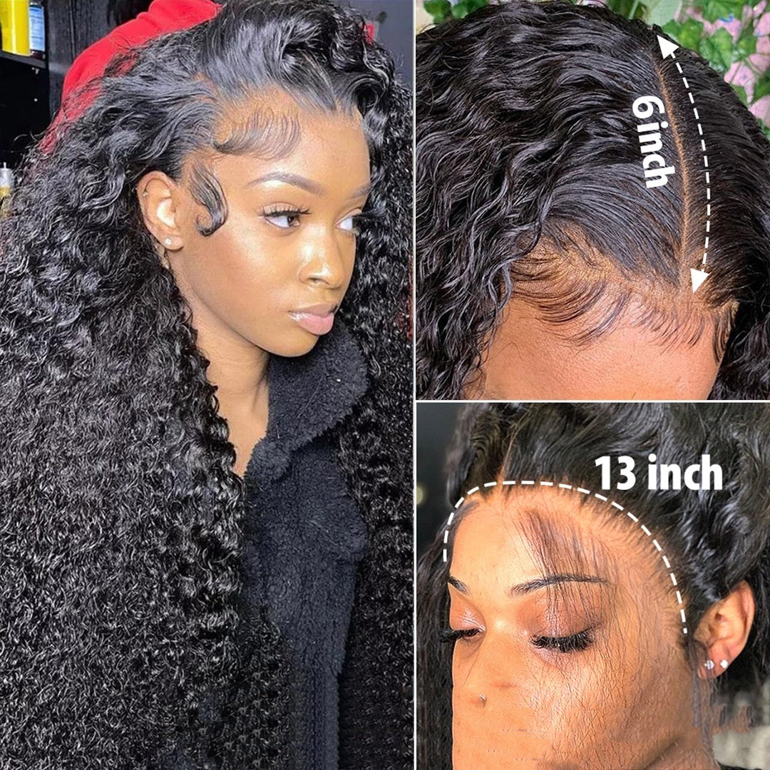 Jerry Curly Human Hair Lace Front Wig