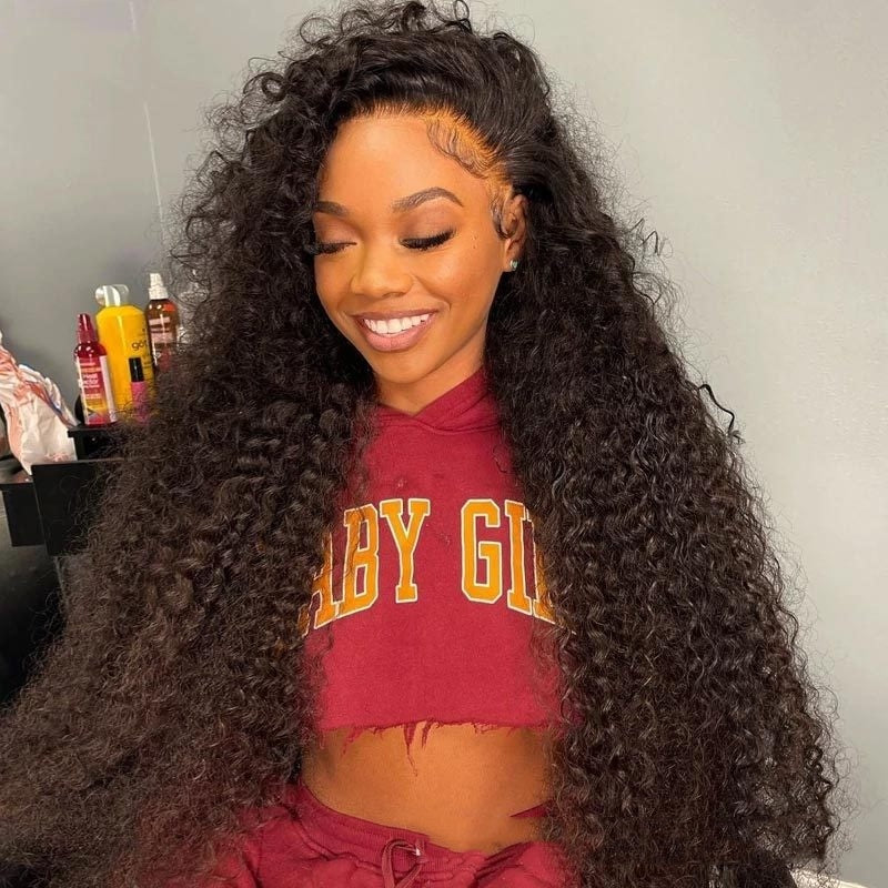 Jerry Curly Human Hair Lace Front Wig