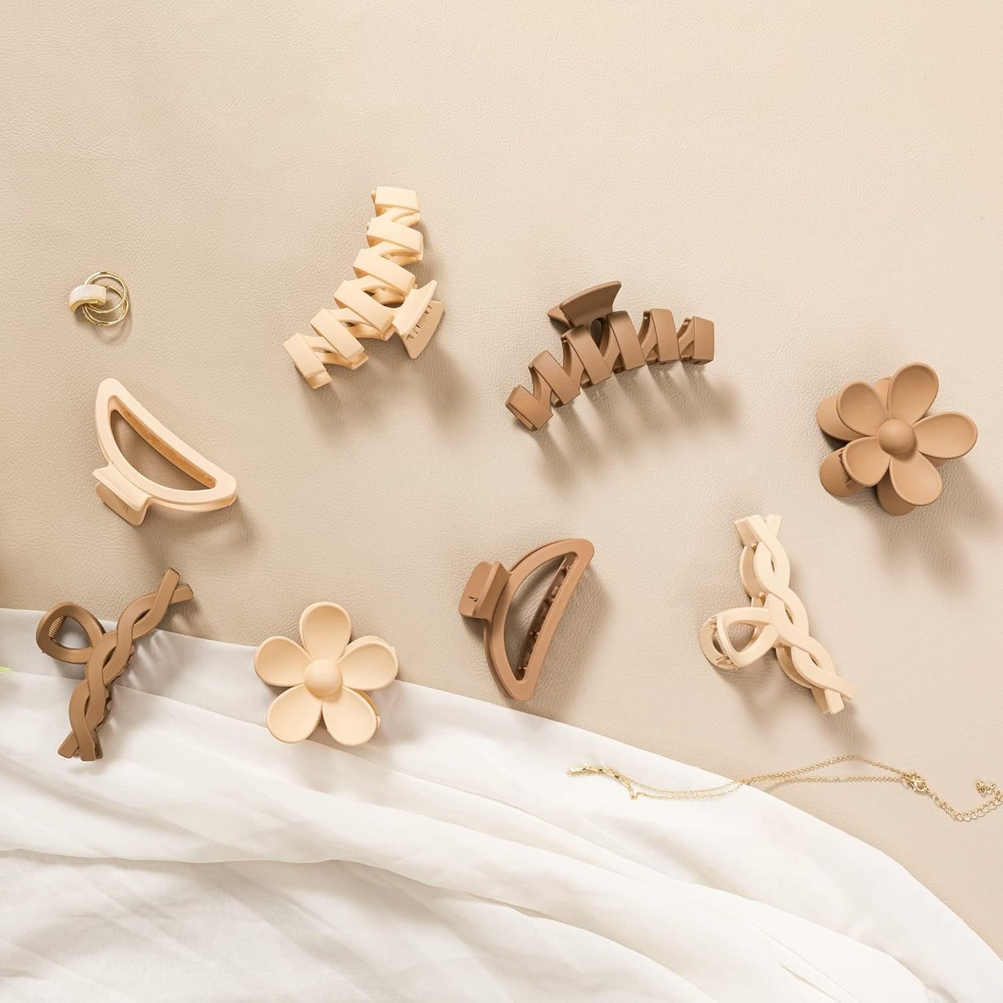 8PCS Flower Hair Claw Clips