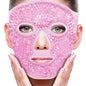 ZNÖCUETÖD Cold Face Eye Mask Ice Pack Reduce Face Puff, Dark Circles, Gel Beads Hot Heat Cold Compress Pack, Face SPA for Woman Sleeping, Pressure, Headaches, Skin Care, Post Laser Care[Blue]