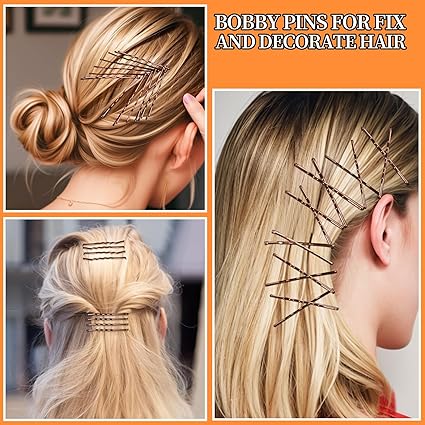 300pcs Hair Pin & Band Set – Bobby Pins & Hair Ties for Women