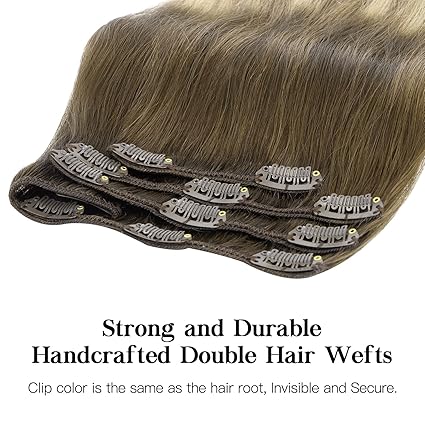 HOTBANANA 14” Ombre Clip-In Hair – 7pcs Human Hair, 120g