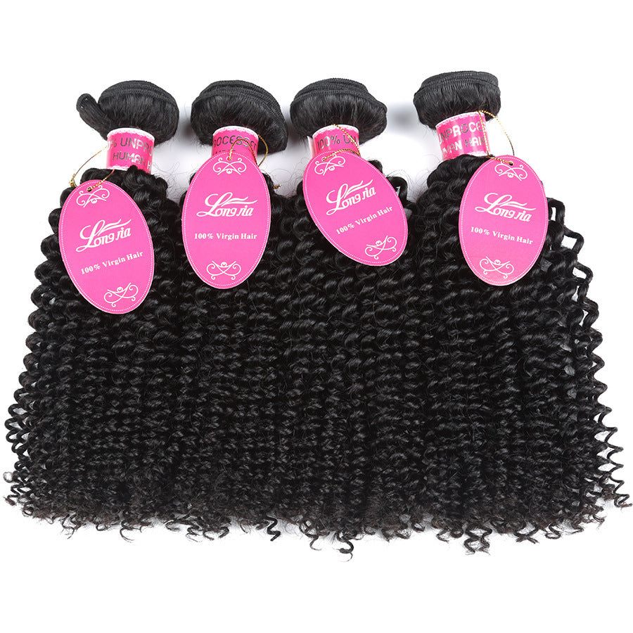 Deep Curly Brazilian Human Hair Weave