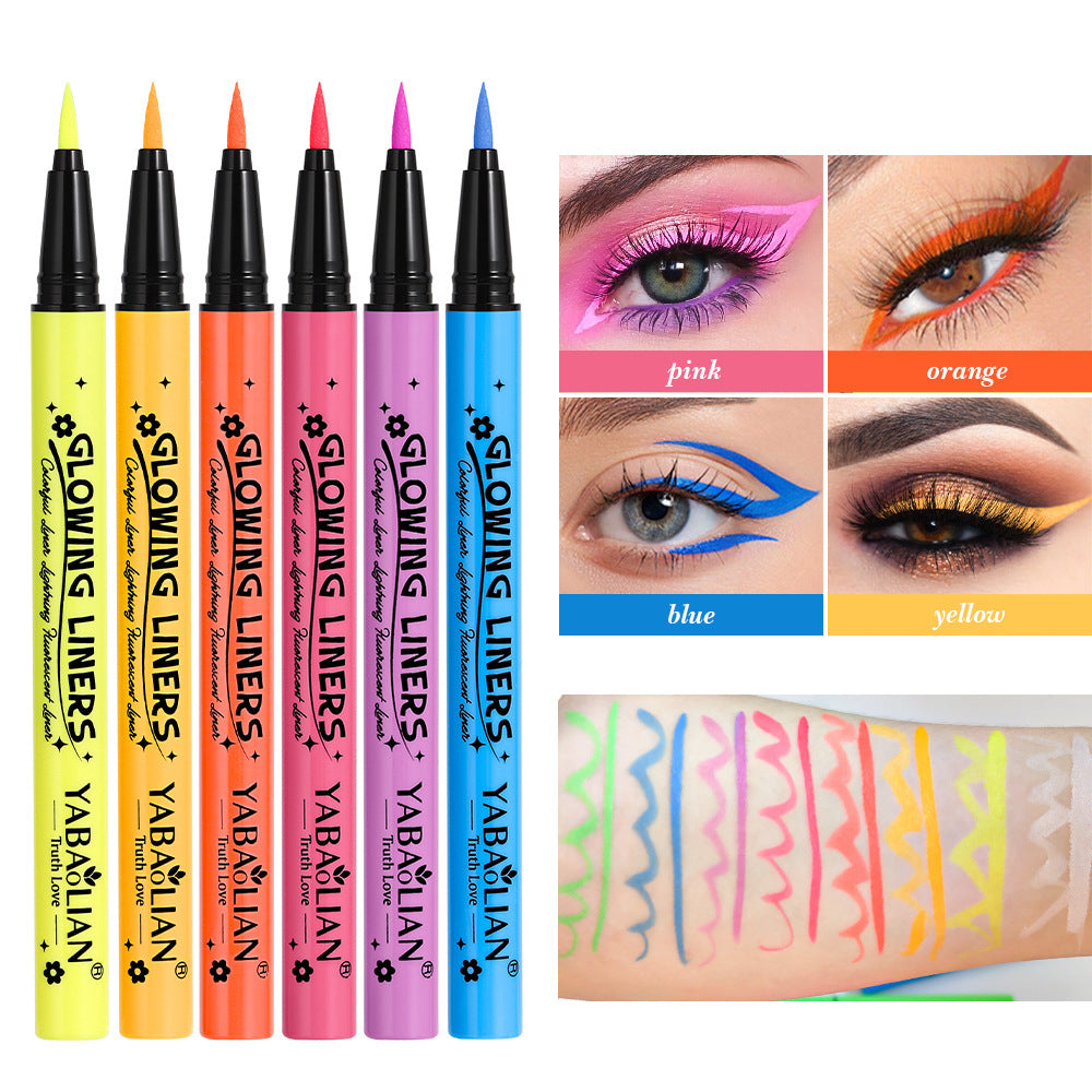 Eyeliner Fluorescent Makeup Waterproof And Sweatproof