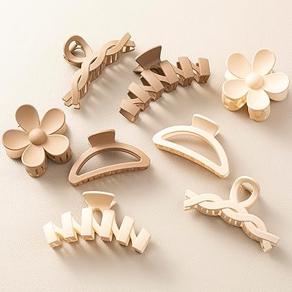 8PCS Flower Hair Claw Clips