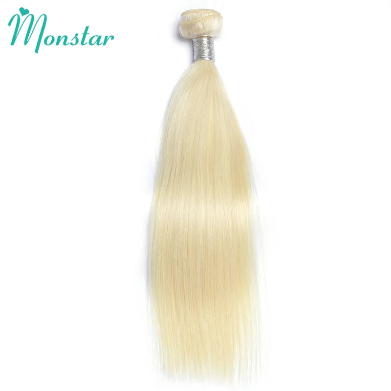 613 Blonde Colored 30 Inch Straight Human Hair Bundles Brazilian Hair Weave Bundles 100% Human Hair Bundles Remy Hair Extensions