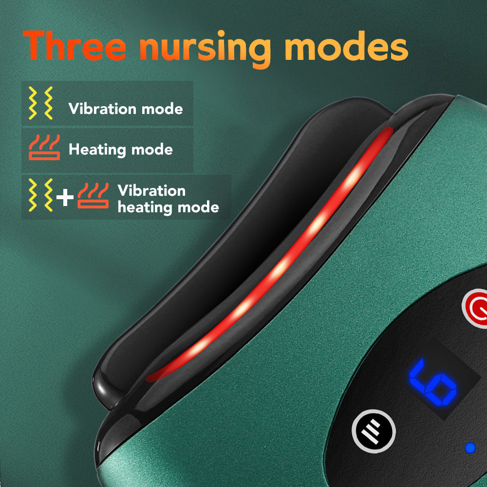 Electric Hot Compress Heating Vibration Back Facial Massager