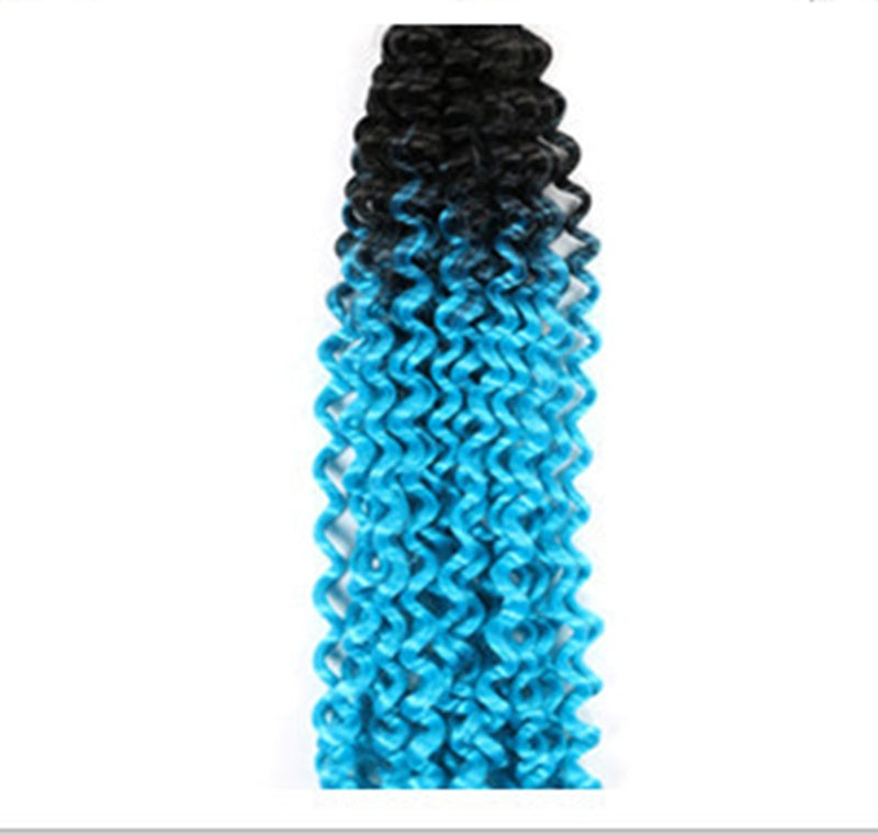 Chemical Fiber Crochet Hair 14-inch Water Ripple Gradient