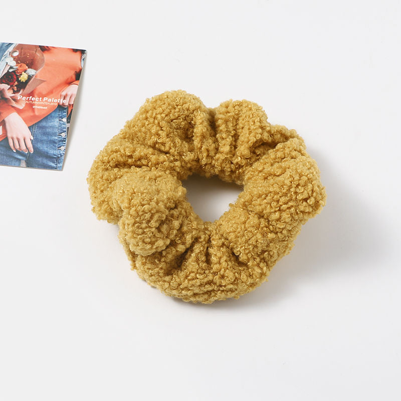 Autumn And Winter Plush Large Intestine Hair Ring Internet Celebrity Lamb Hair Ring Korean Style Simple Hair Accessories